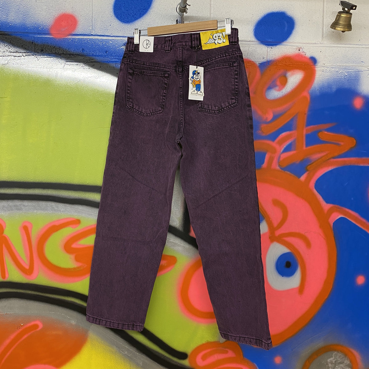 polar skate 93 denim purple black 32×30