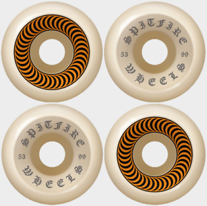 Spitfire - OG Classics 53mm Skateboard Wheels - White/Orange – Change