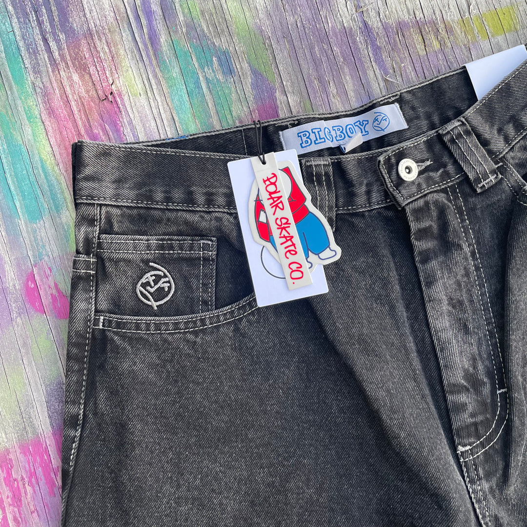 POLAR BIG BOY JEANS SILVER/BLACK – Change