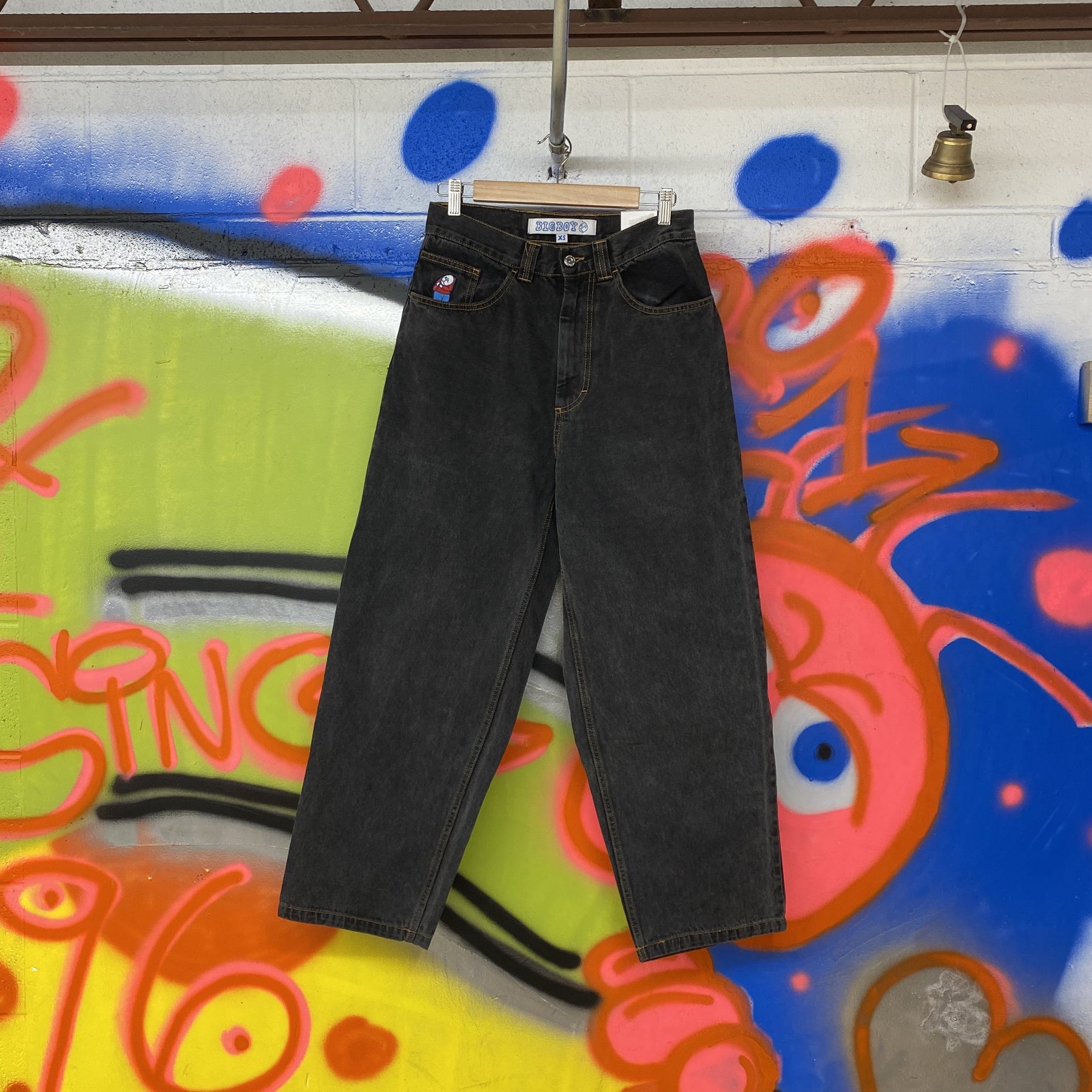 Polar Skate Big Boy washed Black Sサイズ-