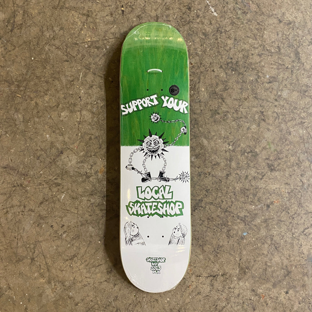 Deluxe Support Your Local Skateshop Skateboard Deck 8.06 - Blue