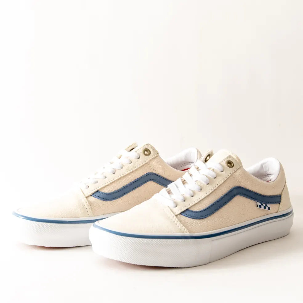 Vans Skate Old Skool Raw Canvas Classic White 9